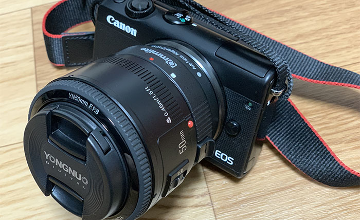 必要機材紹介】CanonEOSM100にEFレンズを装着して本格撮影！｜Goodizer